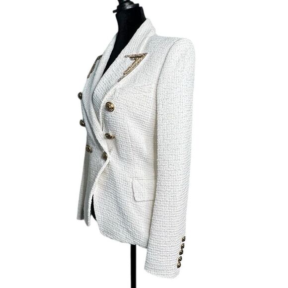 NWT Balmain Tweed & Gold Jacket - Picture 10 of 16